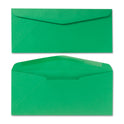 Quality Park Colored Envelope, #10, Commercial Flap, Gummed Closure, 4.13 x 9.5, Green, 25/Pack (11135)