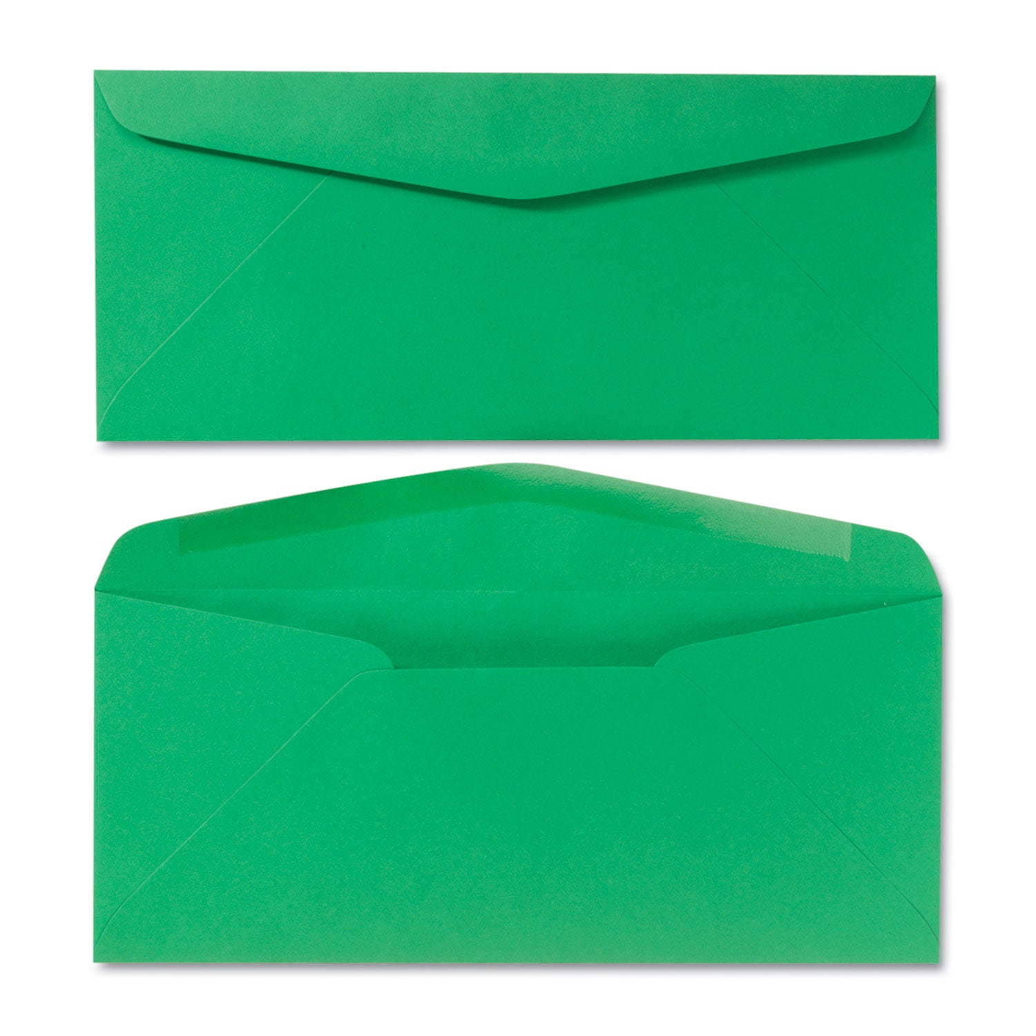 Quality Park Colored Envelope, #10, Commercial Flap, Gummed Closure, 4.13 x 9.5, Green, 25/Pack (11135)