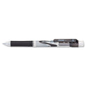 Pentel .e-Sharp Mechanical Pencil, 0.5 mm, HB (#2), Black Lead, Black Barrel, Dozen (AZ125A)