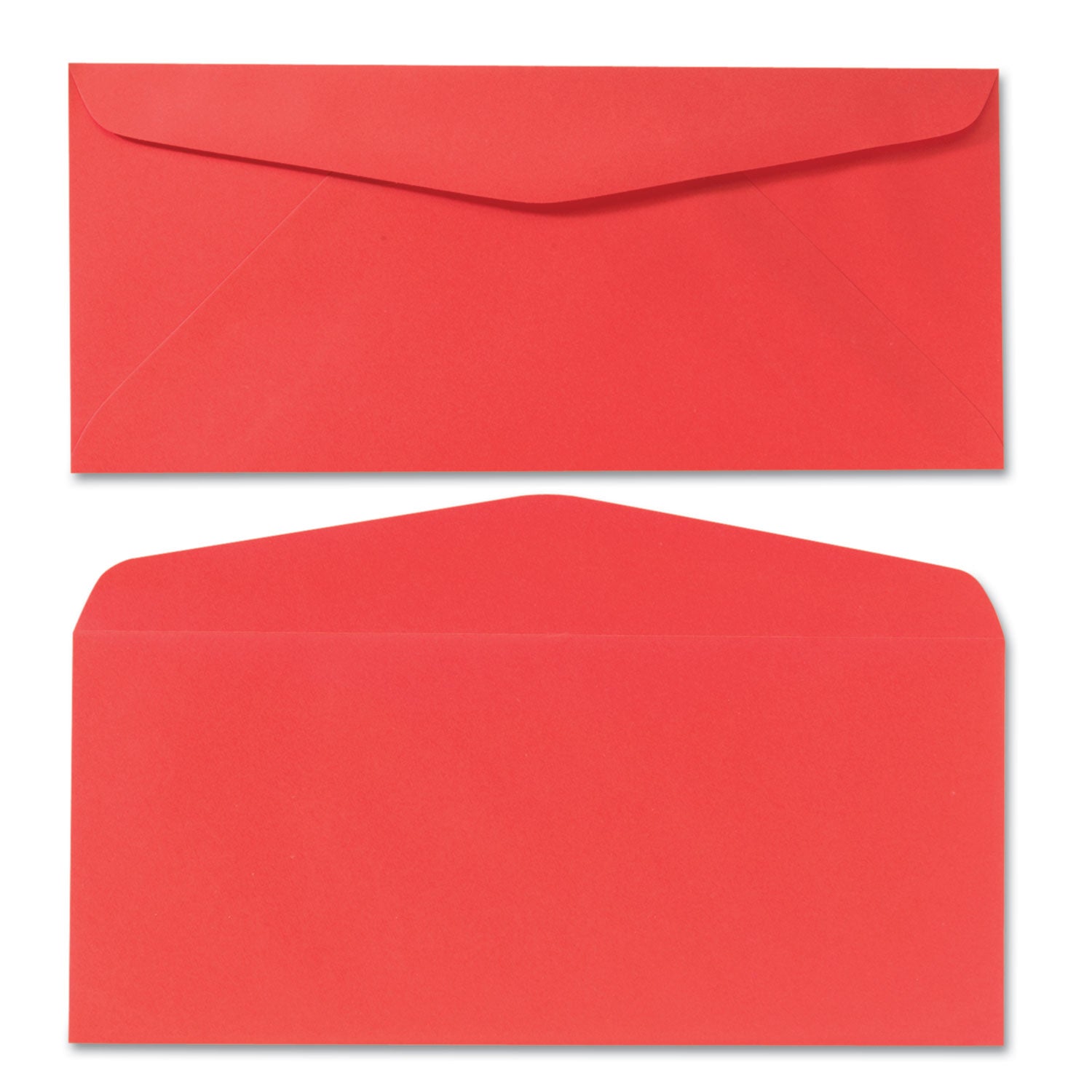 Quality Park Colored Envelope, #10, Commercial Flap, Gummed Closure, 4.13 x 9.5, Red, 25/Pack (11134)