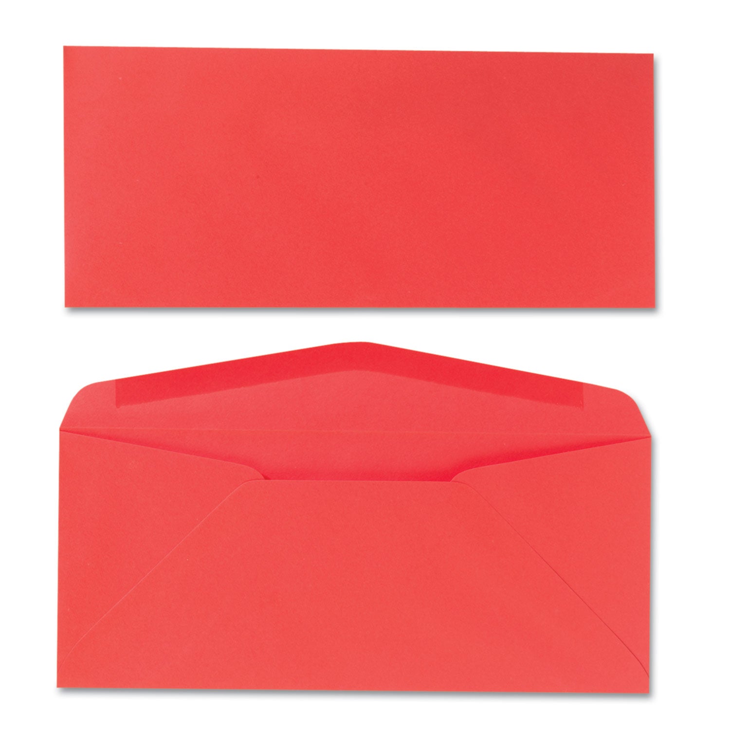 Quality Park Colored Envelope, #10, Commercial Flap, Gummed Closure, 4.13 x 9.5, Red, 25/Pack (11134)