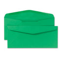 Quality Park Colored Envelope, #10, Commercial Flap, Gummed Closure, 4.13 x 9.5, Green, 25/Pack (11135)