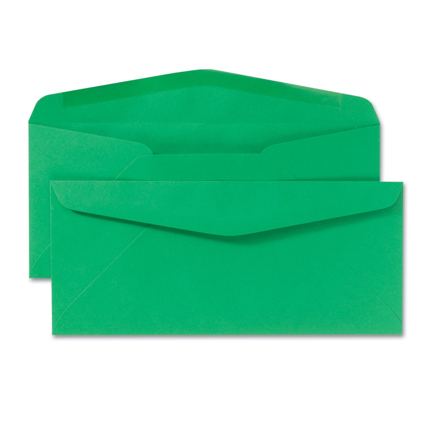 Quality Park Colored Envelope, #10, Commercial Flap, Gummed Closure, 4.13 x 9.5, Green, 25/Pack (11135)