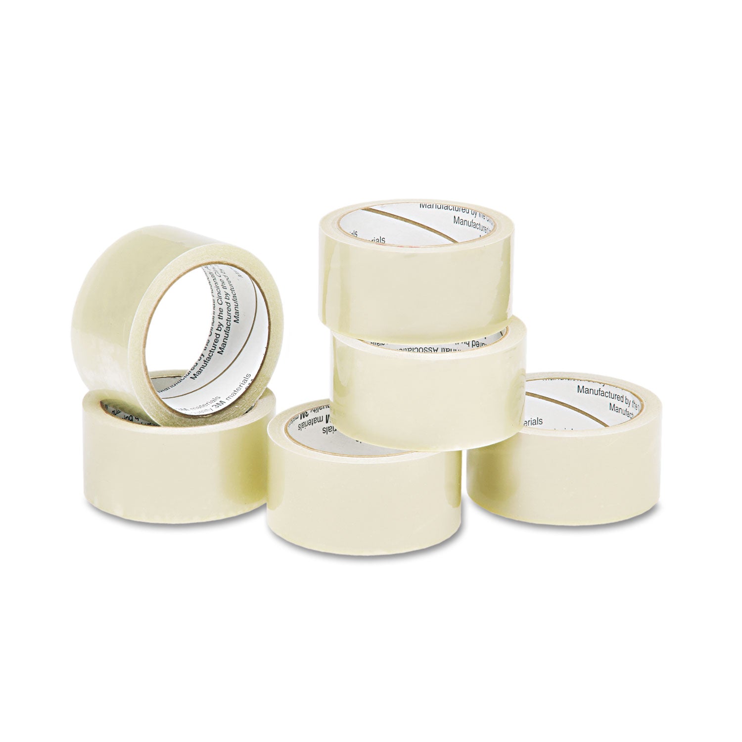 AbilityOne 7510015796871, SKILCRAFT Economy Package Sealing Tape, 3" Core, 2" x 55 yds, Clear, 6/Pack