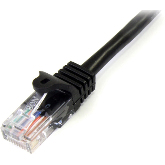StarTech 100ft Black Snagless Cat5e Patch Cable (45PATCH100BK)