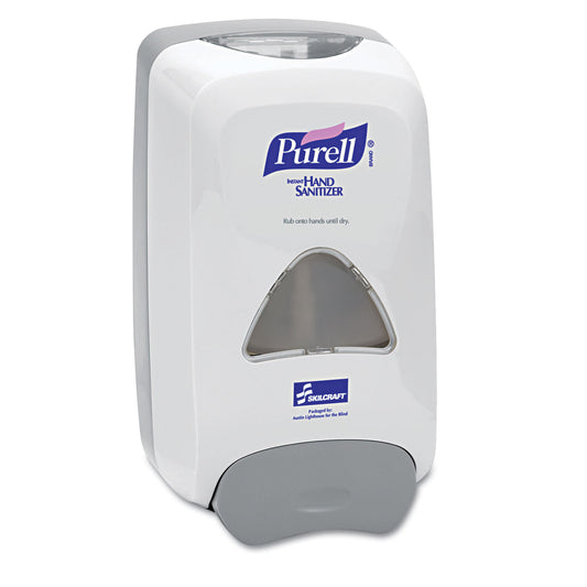 AbilityOne 4510015512867, SKILCRAFT PURELL Instant Hand Sanitizer Foam Dispenser, 1,200 mL, 6.1 x 5.1 x 10.6, Dove Gray