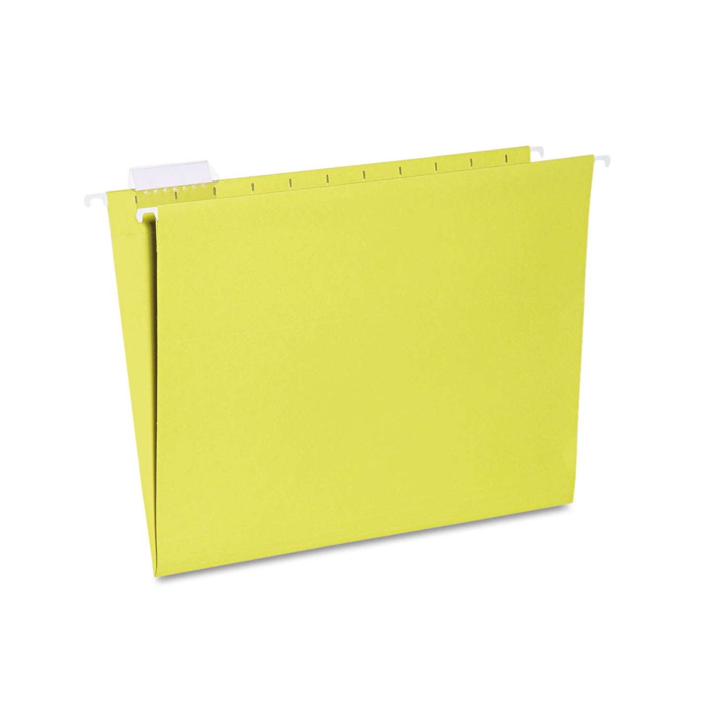 AbilityOne 7530013649501, SKILCRAFT Hanging File Folder, Letter Size, 1/5-Cut Tabs, Yellow, 25/Box