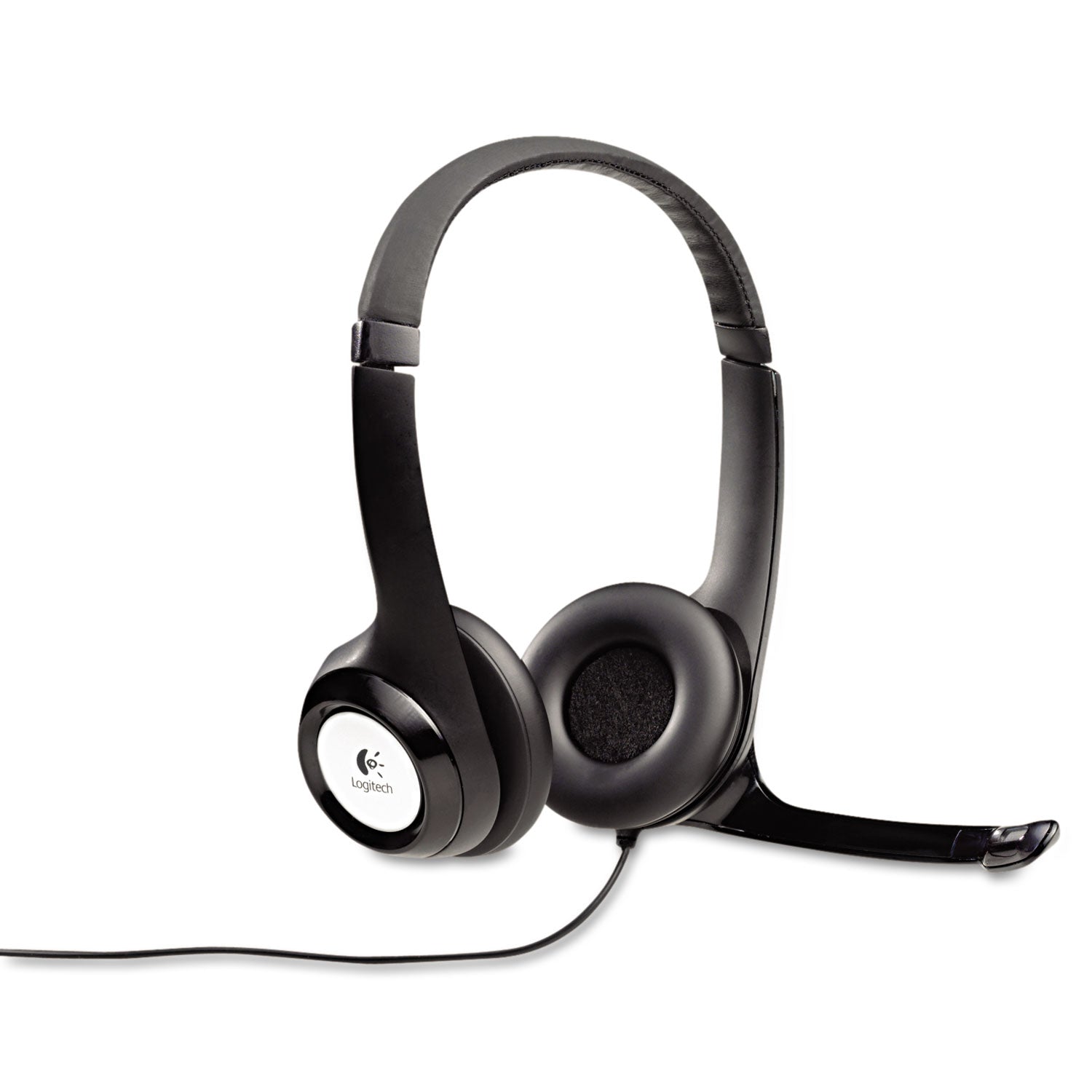 Logitech H390 Binaural Over The Head USB Headset with Noise-Canceling Microphone, Black (981000014)