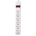 Innovera Power Strip, 6 Outlets, 15 ft Cord, Ivory (73315)