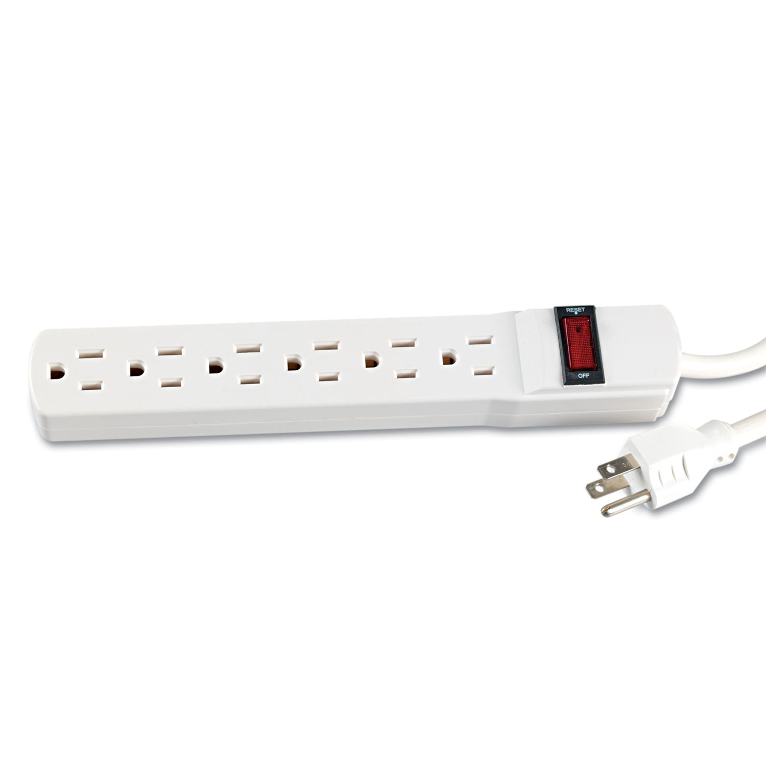 Innovera Power Strip, 6 Outlets, 15 ft Cord, Ivory (73315)