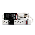 Innovera Power Strip, 6 Outlets, 6 ft Cord, Ivory (73306)