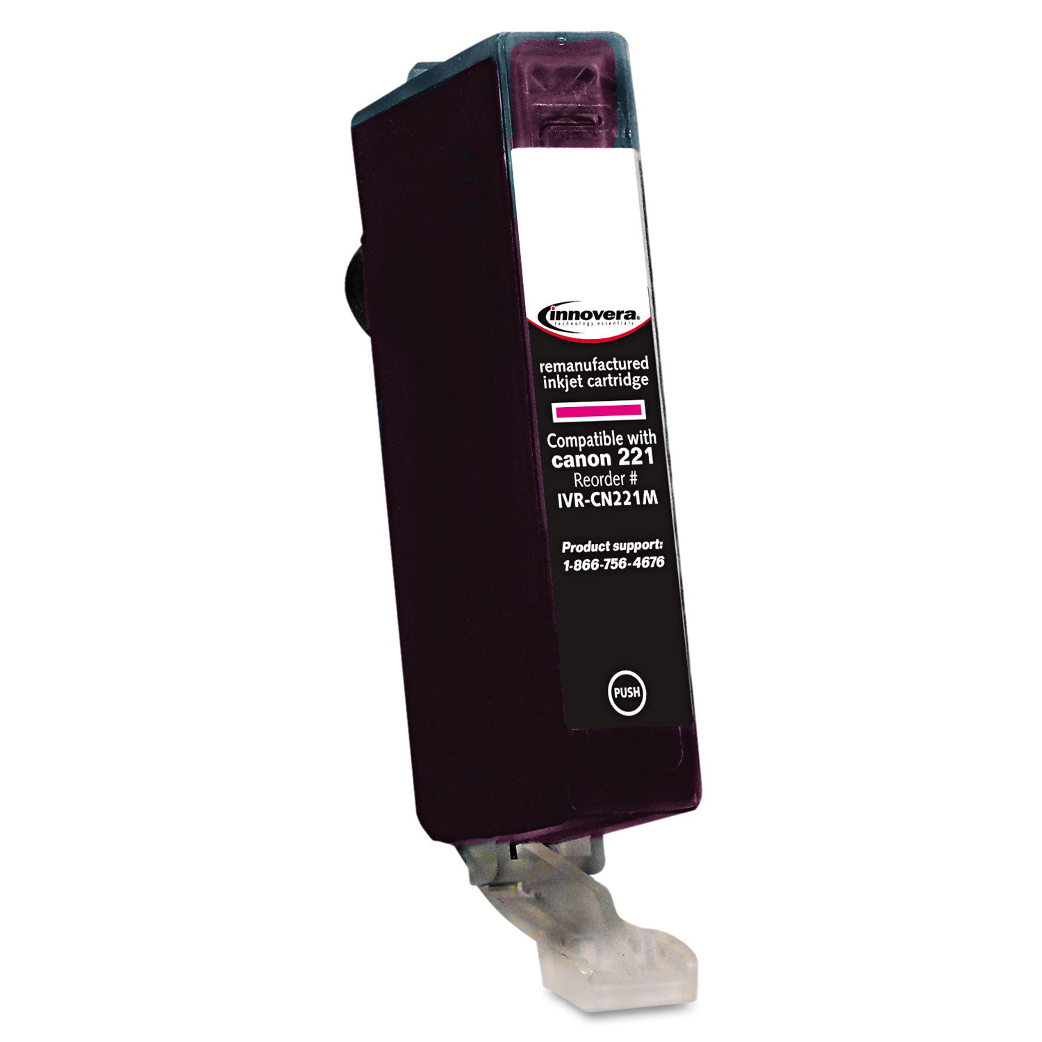 Innovera Remanufactured Magenta Ink, Replacement for CLI-221M (2948B001), 530 Page-Yield (CNCLI221M)