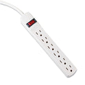 Innovera Power Strip, 6 Outlets, 6 ft Cord, Ivory (73306)