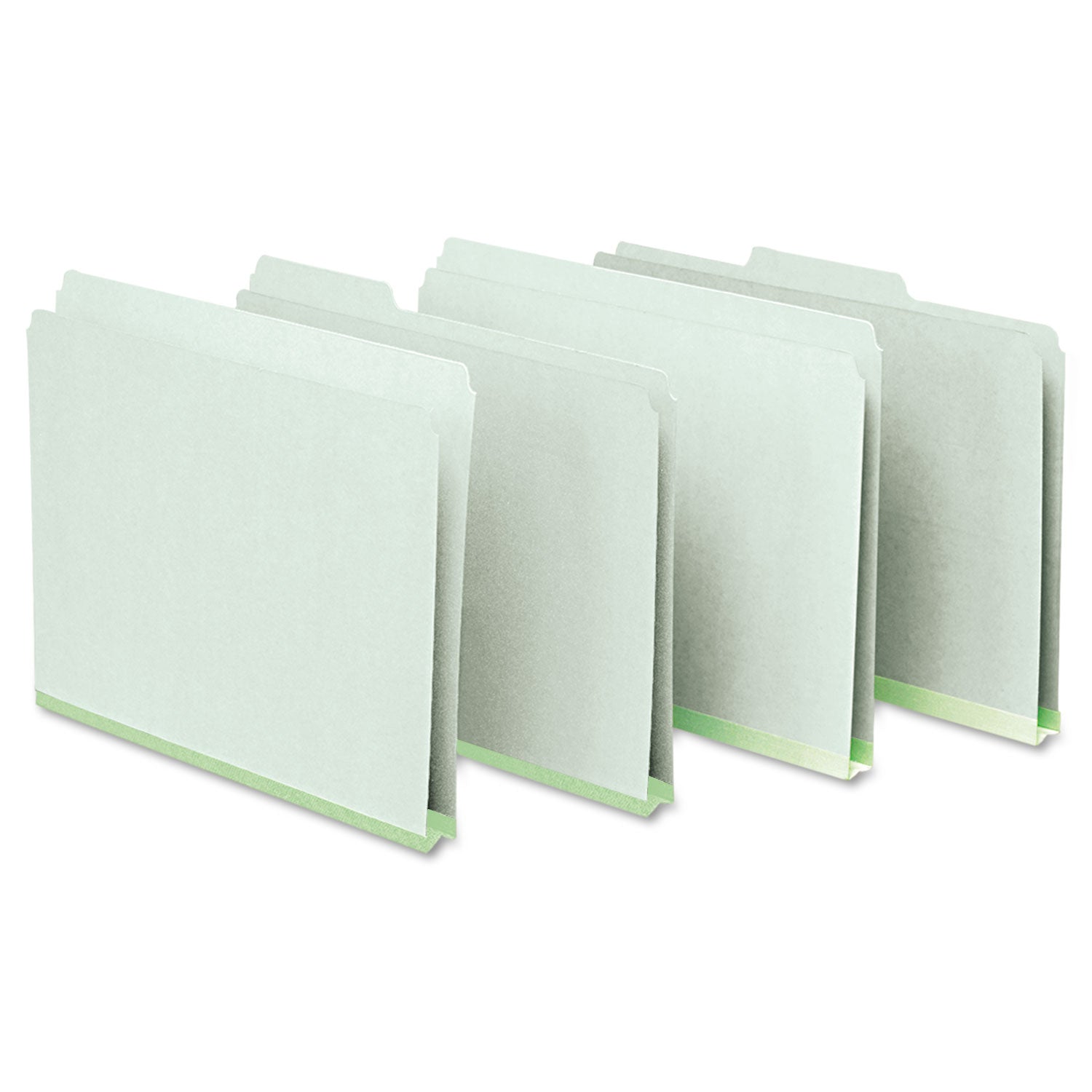 Pendaflex Pressboard Expanding File Folders, 1/3-Cut Tabs: Assorted, Letter Size, 1" Expansion, Green, 25/Box (17167)