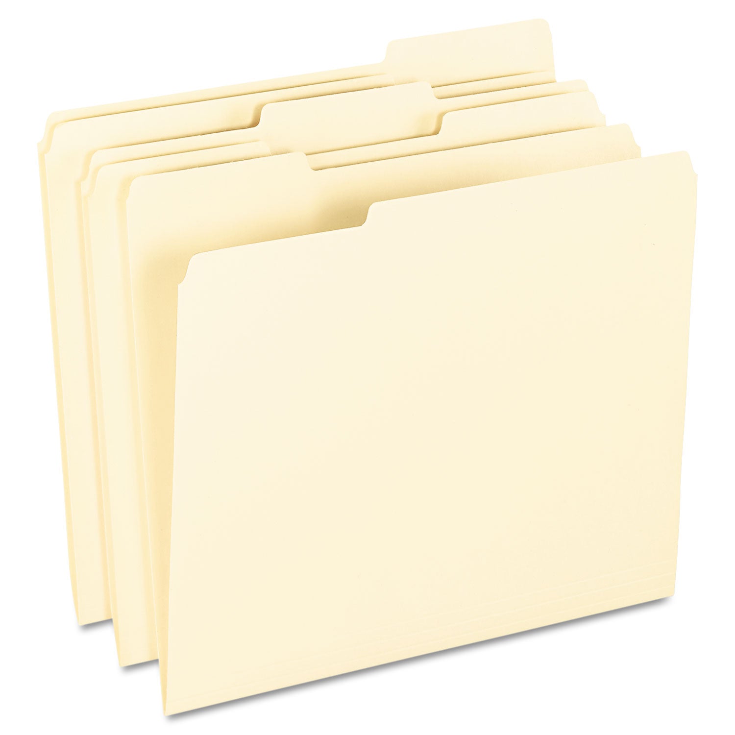 Pendaflex SmartShield Top Tab File Folders, 1/3-Cut Tabs: Assorted, Letter Size, Manila, 100/Box (62702)