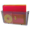 Deflecto Unbreakable DocuPocket Wall File, Letter Size, 14.5" x 3" x 6.5", Smoke (63202)