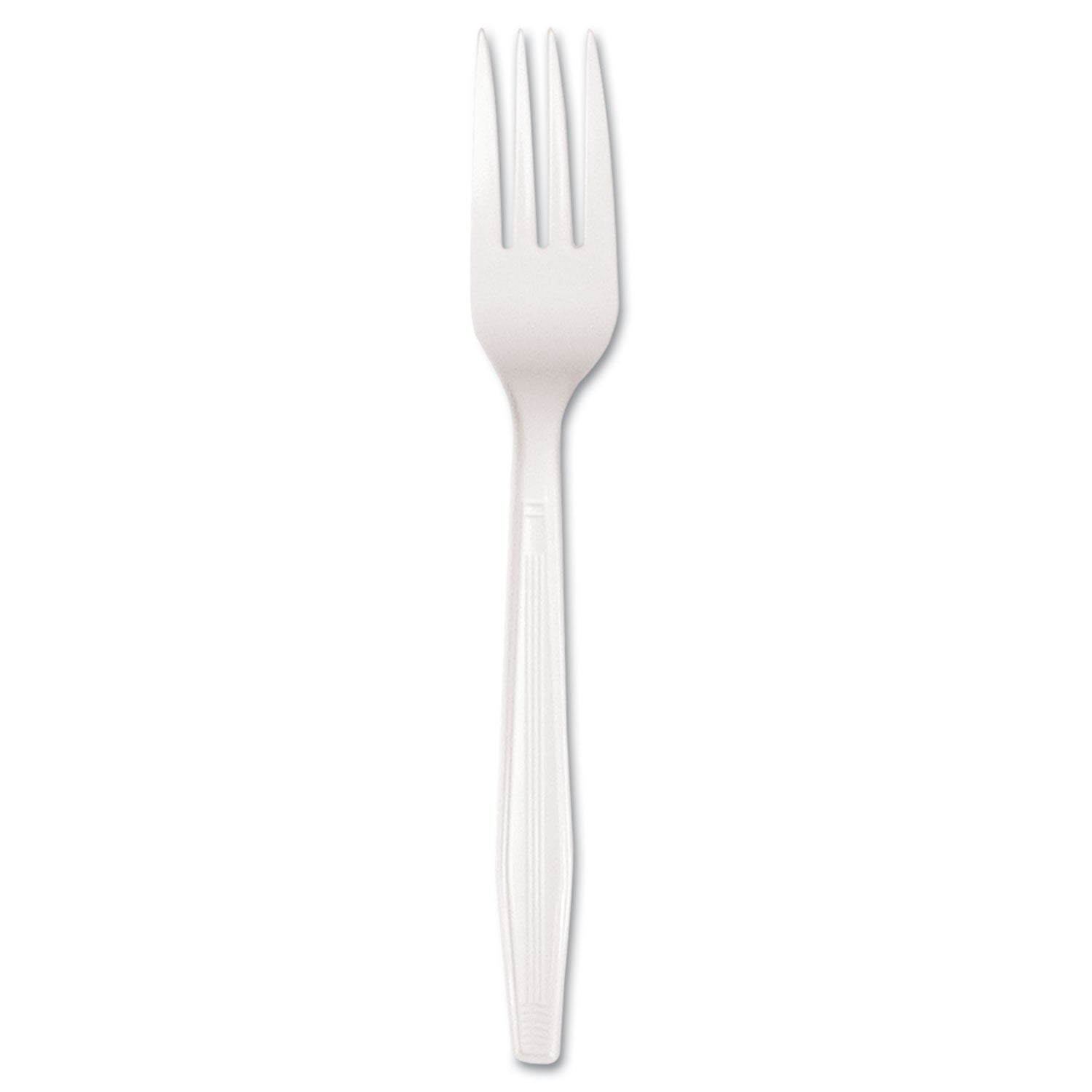 Boardwalk Mediumweight Polystyrene Cutlery, Fork, White, 100/Box (FORKMWPSBX)