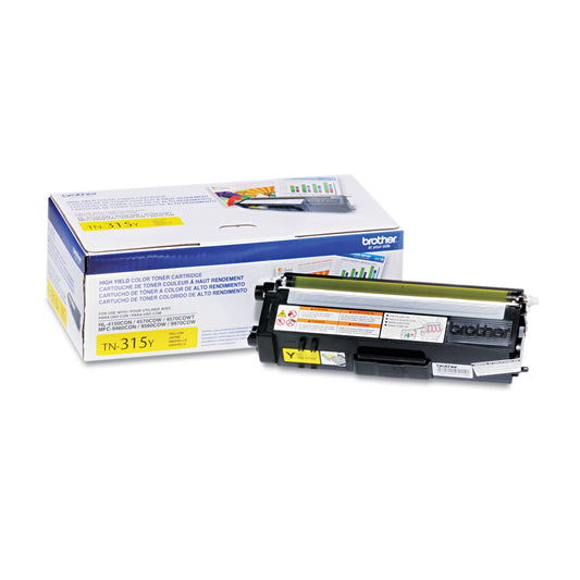 Brother TN315Y High-Yield Toner, 3,500 Page-Yield, Yellow