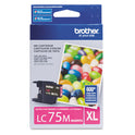 Brother LC75M Innobella High-Yield Ink, 600 Page-Yield, Magenta