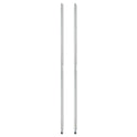 Alera Stackable Posts For Wire Shelving, 36" High, Silver, 4/Pack (SW59PO36SR)