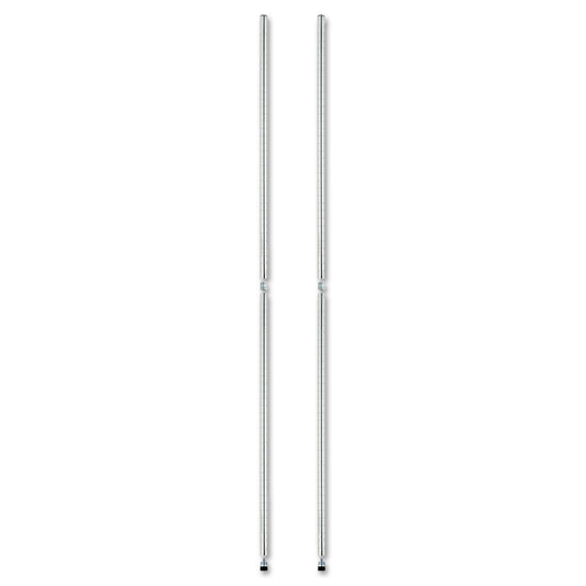 Alera Stackable Posts For Wire Shelving, 36" High, Silver, 4/Pack (SW59PO36SR)