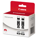 Canon 4530B007AA (PGI-225) Ink, Black, 2/Pack