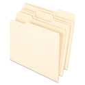 Earthwise by Pendaflex 100% Recycled Manila File Folder, 1/3-Cut Tabs: Assorted, Letter, 0.75" Expansion, Manila, 100/Box (74520)