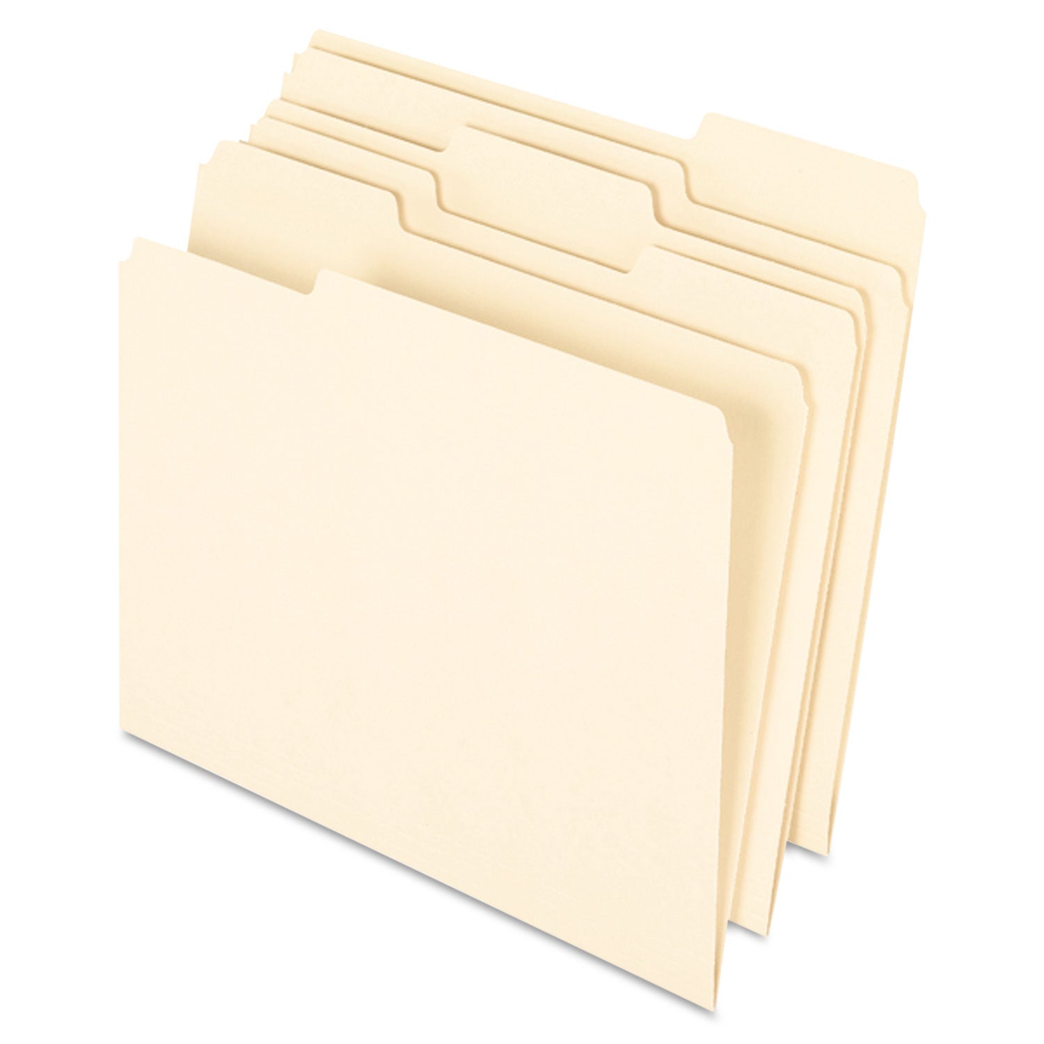 Earthwise by Pendaflex 100% Recycled Manila File Folder, 1/3-Cut Tabs: Assorted, Letter, 0.75" Expansion, Manila, 100/Box (74520)