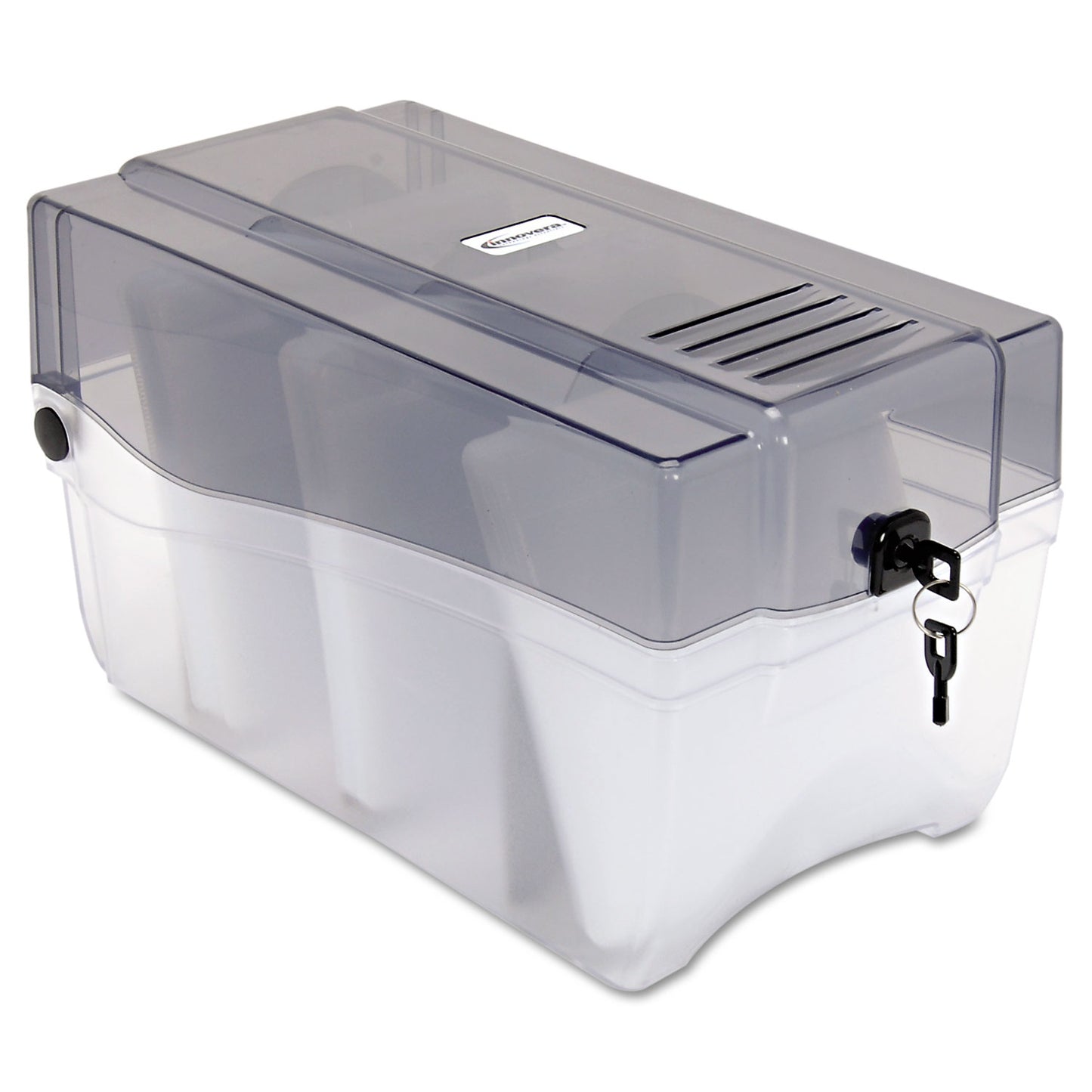 Innovera CD/DVD Storage Case, Holds 150 Discs, Clear/Smoke (39502)