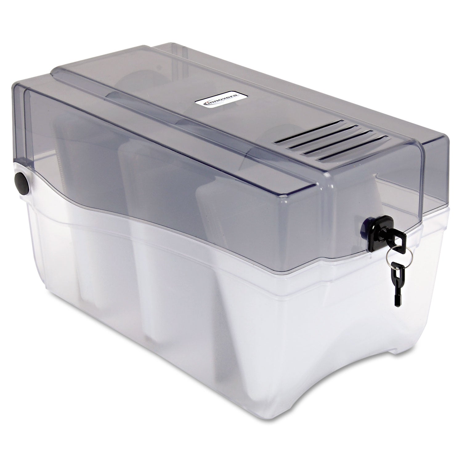 Innovera CD/DVD Storage Case, Holds 150 Discs, Clear/Smoke (39502)