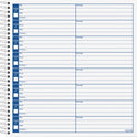 Adams Voice Mail Log Book (S8714)