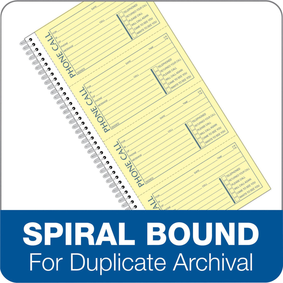 Adams Spiral Bound Phone Message Books (SC1154D)