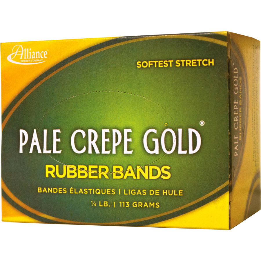 Alliance Rubber 20169 Pale Crepe Gold Rubber Bands - Size #16