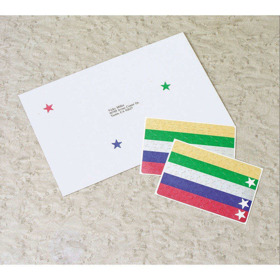  Assorted Foil Star Labels (06007)