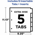 Avery Insertable 5-Tab Dividers (81009)