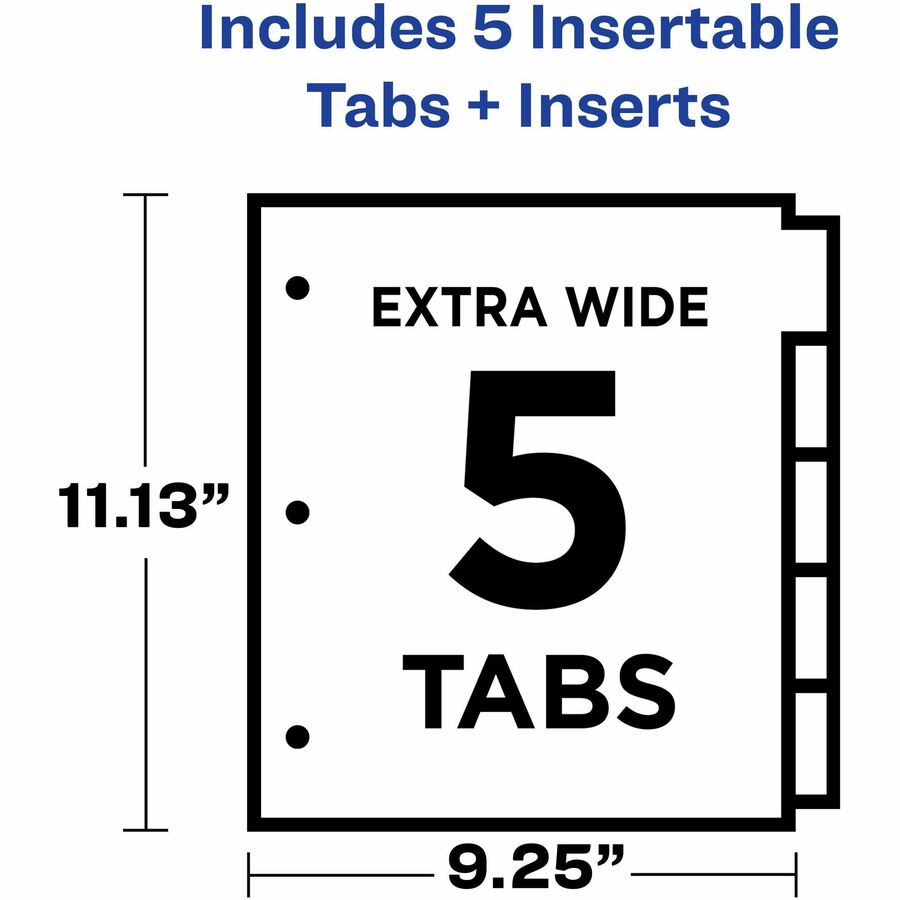 Avery Insertable 5-Tab Dividers (81009)