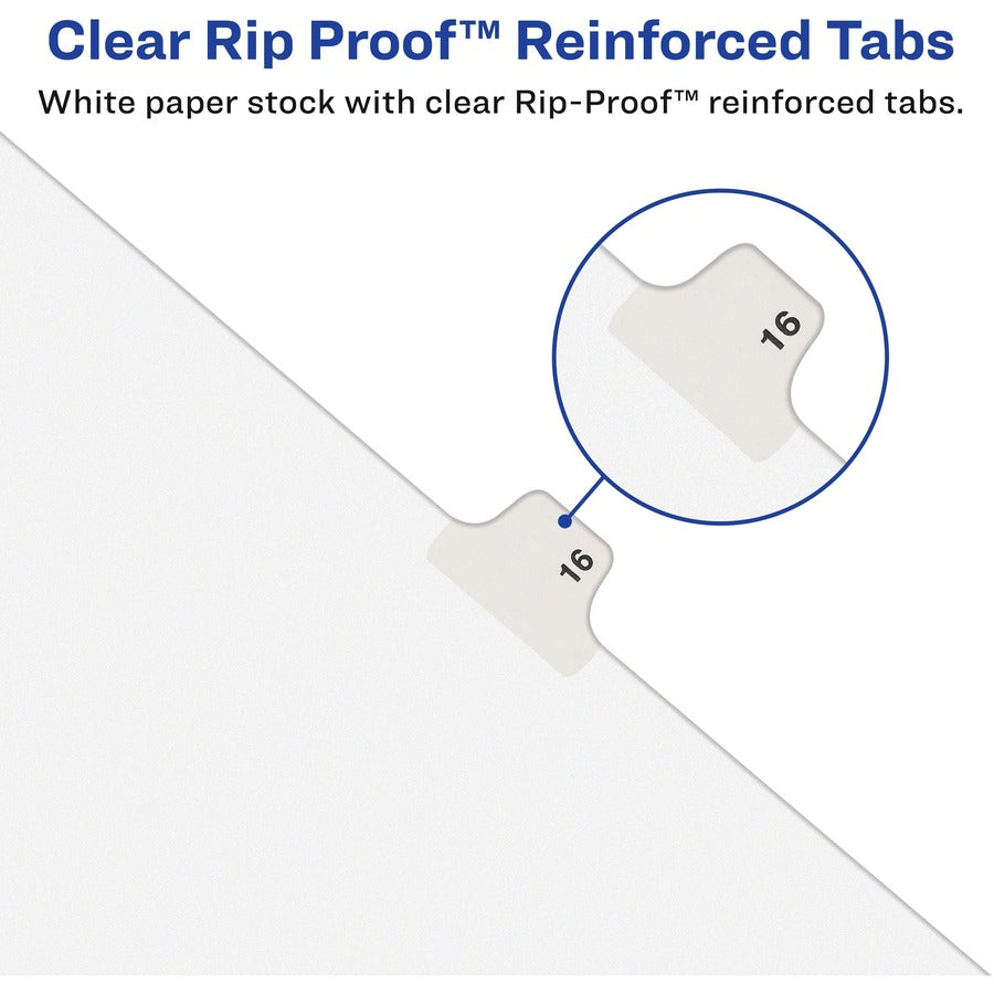  Side Tab Individual Legal Dividers (82432)