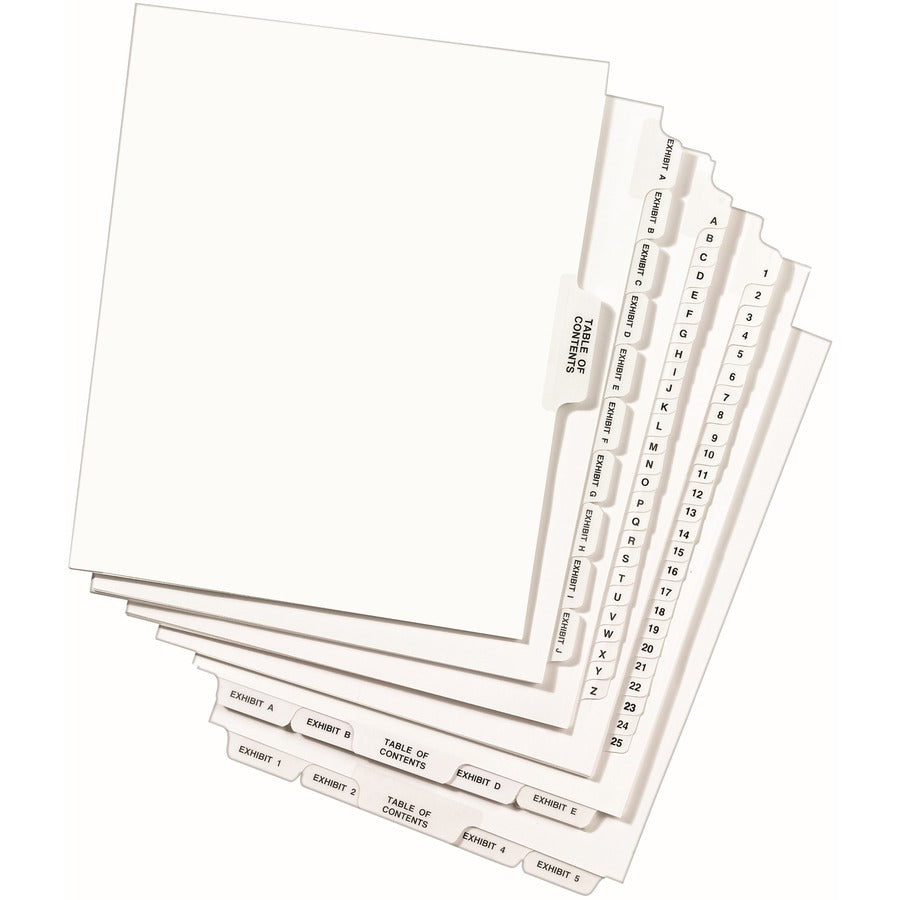  Side Tab Individual Legal Dividers (82432)