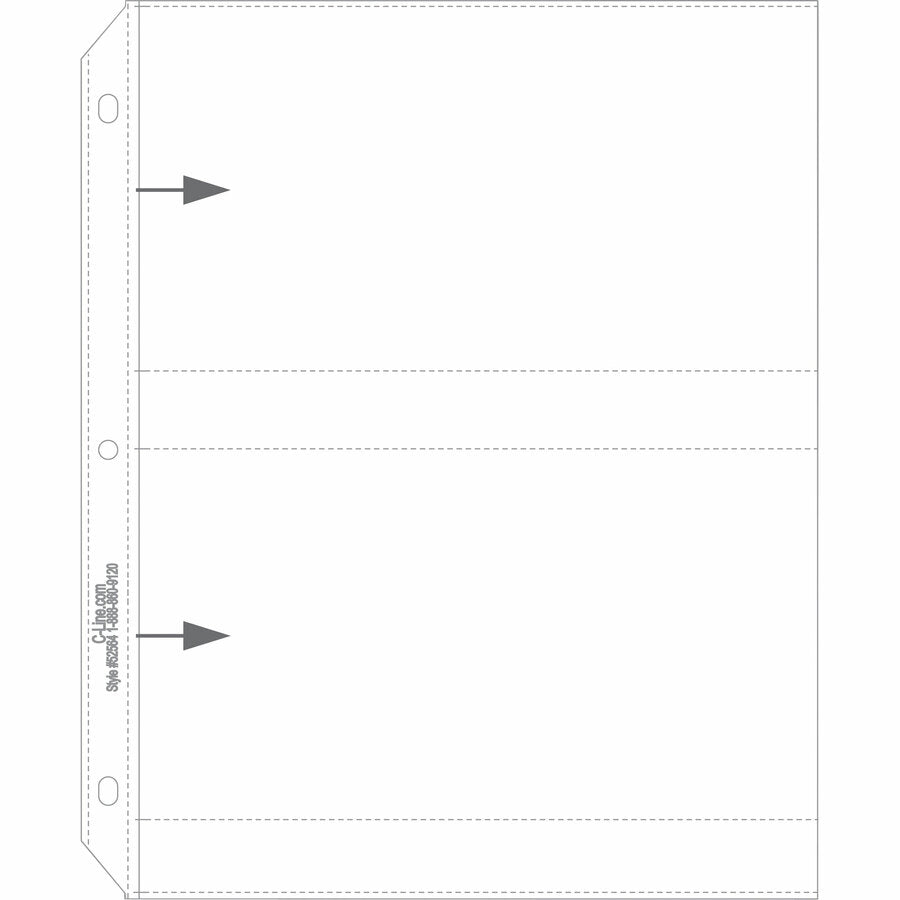 C-Line Ring Binder Photo Storage Pages (52564)