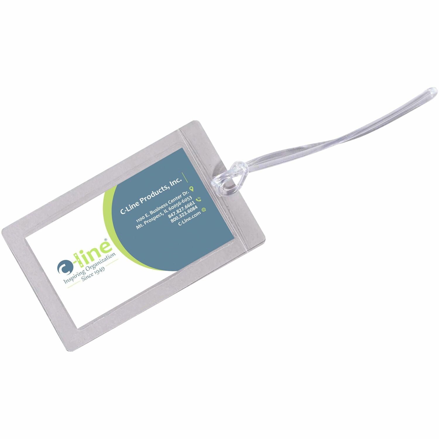 C-Line Super Heavyweight Cleer Adheer Luggage Tag with Straps (65107)