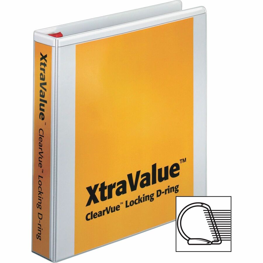 Cardinal Xtravalue Clearvue Locking D-Ring Binder (19020)