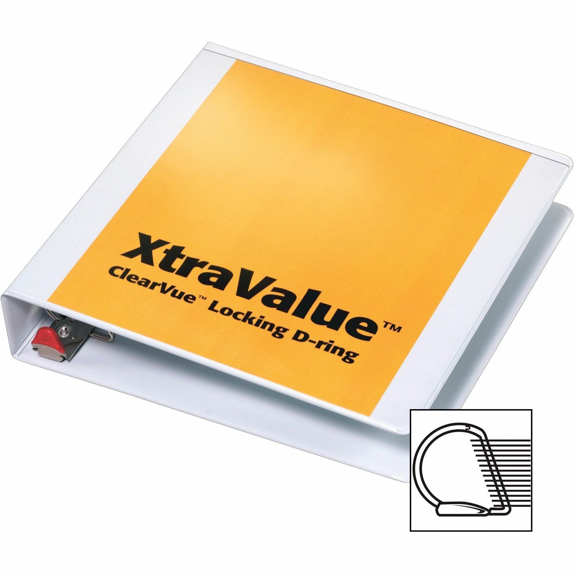 Cardinal Xtravalue Clearvue Locking D-Ring Binder (19020)