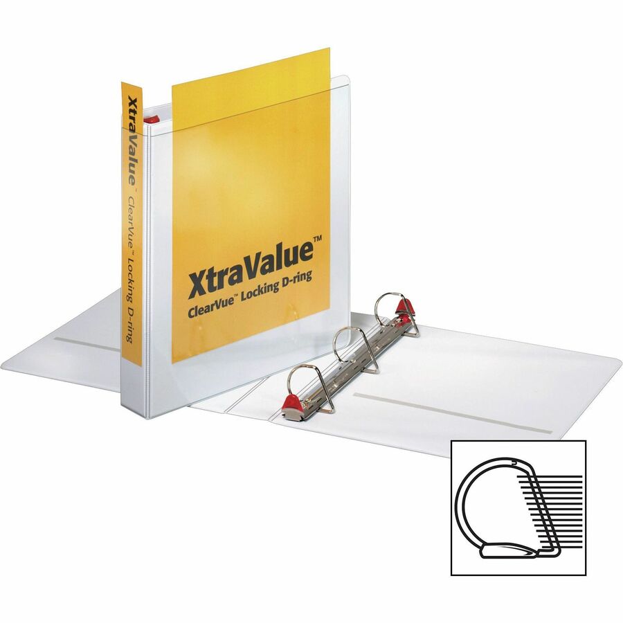 Cardinal Xtravalue Clearvue Locking D-Ring Binder (19020)