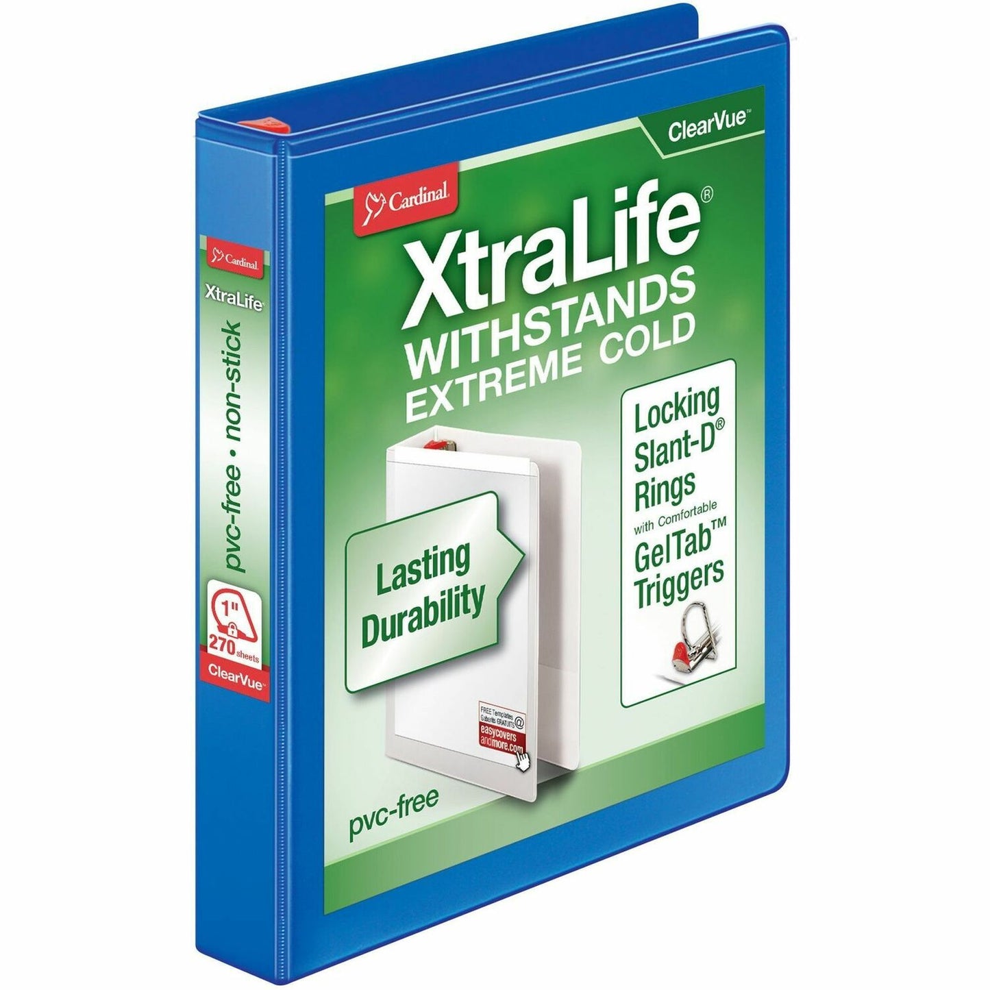 Cardinal Xtralife ClearVue Locking Slant-D Binders (26302)