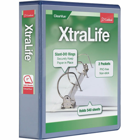 Cardinal Xtralife ClearVue Locking Slant-D Binders (26322)