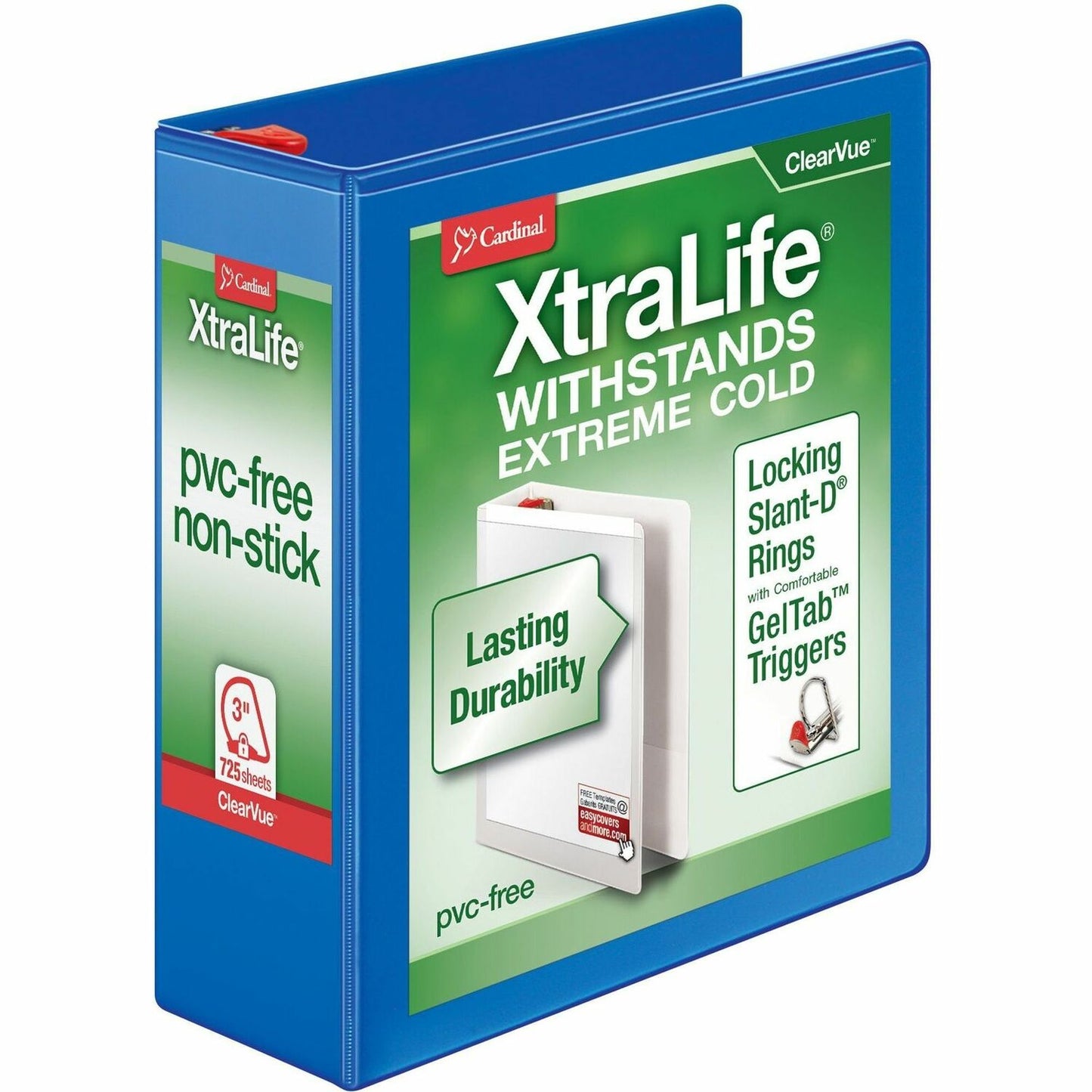 Cardinal Xtralife ClearVue Locking Slant-D Binders (26332)