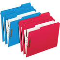 Pendaflex Colored Classification Folders with Embossed Fasteners, 2 Fasteners, Letter Size, Blue Exterior, 50/Box (21301)