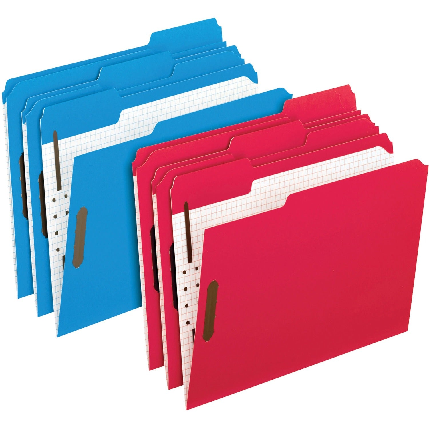Pendaflex Colored Classification Folders with Embossed Fasteners, 2 Fasteners, Letter Size, Blue Exterior, 50/Box (21301)