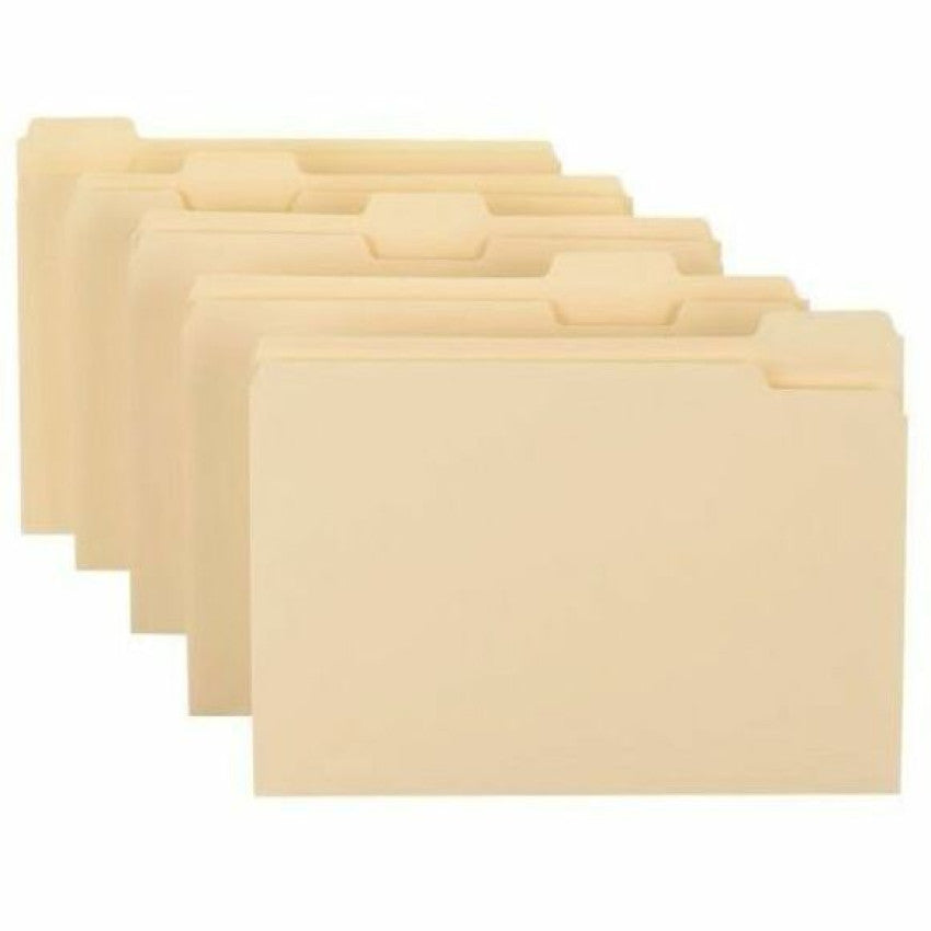 Pendaflex Essentials 1/5 Tab Cut Letter Recycled Top Tab File Folder (75215)
