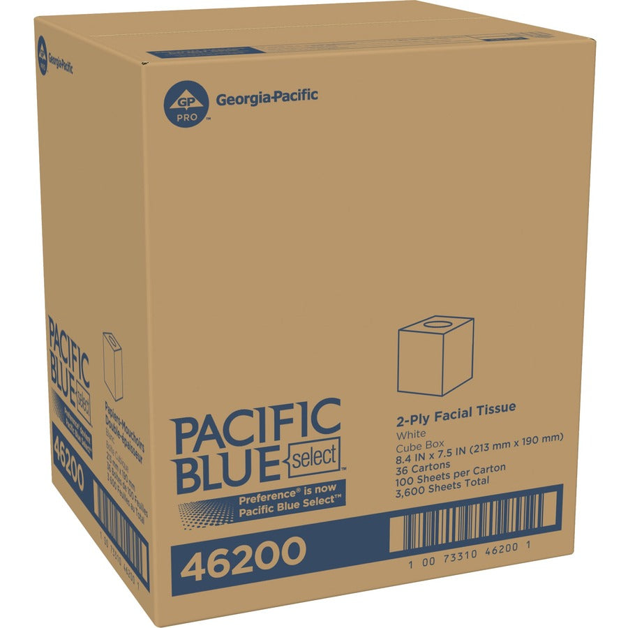 Pacific Blue Select Facial Tissue by GP Pro - Cube Box (46200)